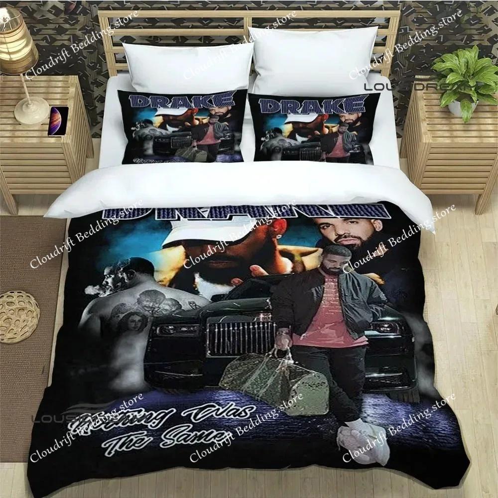 Rapper Drake 3D Printed Bedding Sets Exquisite Bed Supplies Set Duvet Cover Bed Comforter Set Bedding Set Luxury Birthday Gift