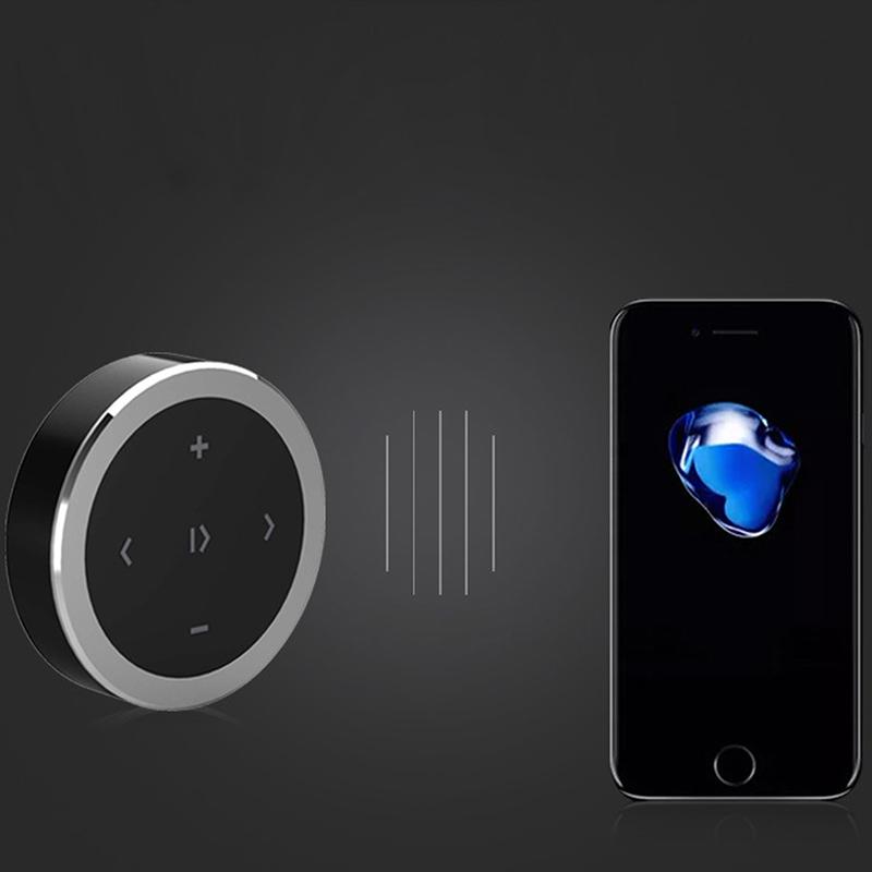 Mini Wireless Media Button Remote Controller Car Motorcycle Bike Steering Wheel MP3 Music Player Controller for IOS Android