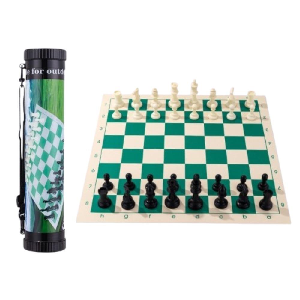Resin Tournament Chess Board Games 36/42/51cm Chessboard Travel Chess Pieces Set  Desktop