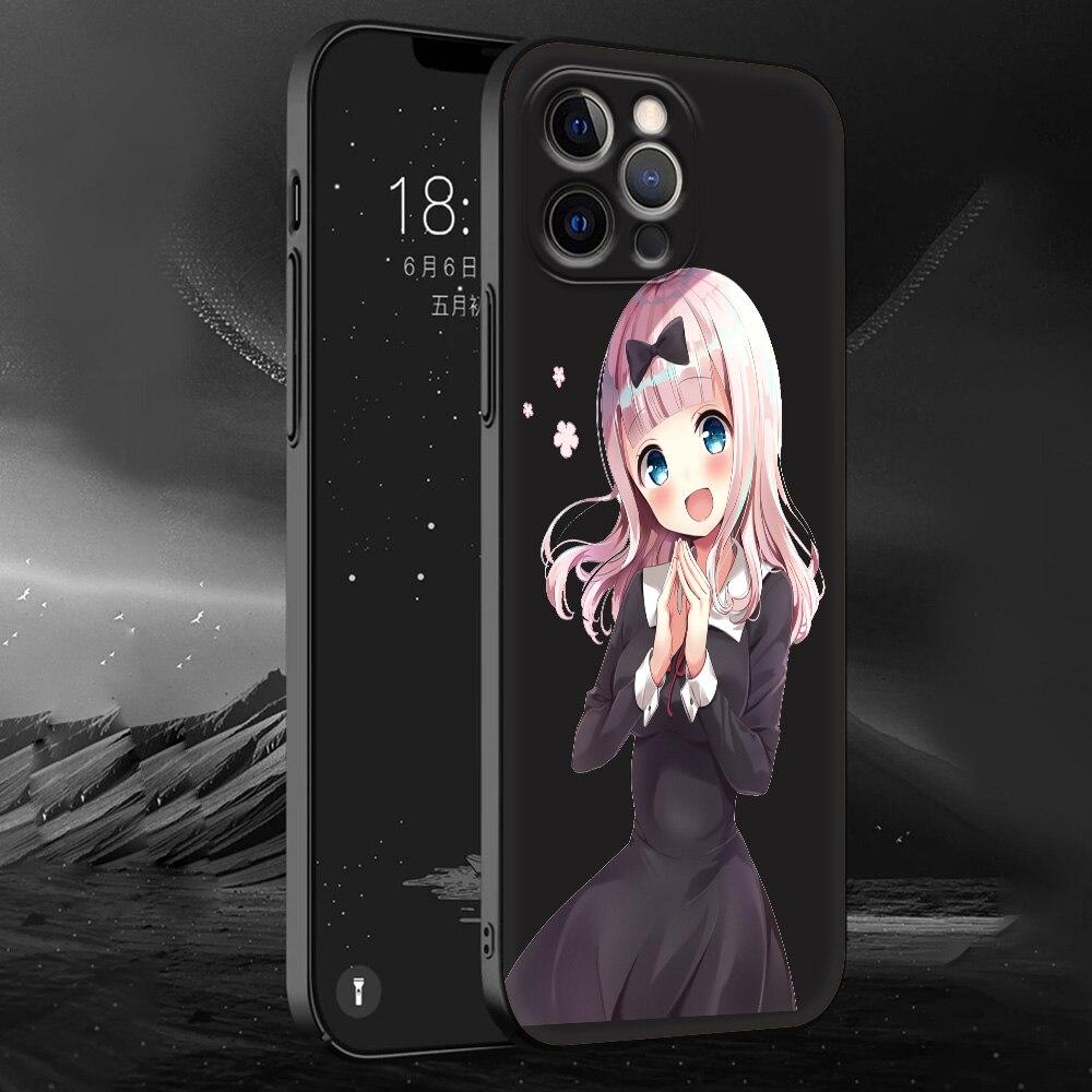 Kaguya Sama Love Is War Anime Phone Case For iPhone 11 12 13 14 Pro Max 7 8 Plus SE  X XR XS Luxury Shell Fujiwara Soft Cover