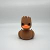3D Printed Groot Duck Statue, Groot Theme Rubber Duck, Durable Plastic, Indoor/Outdoor Desktop Office Home Decor, Unique Design