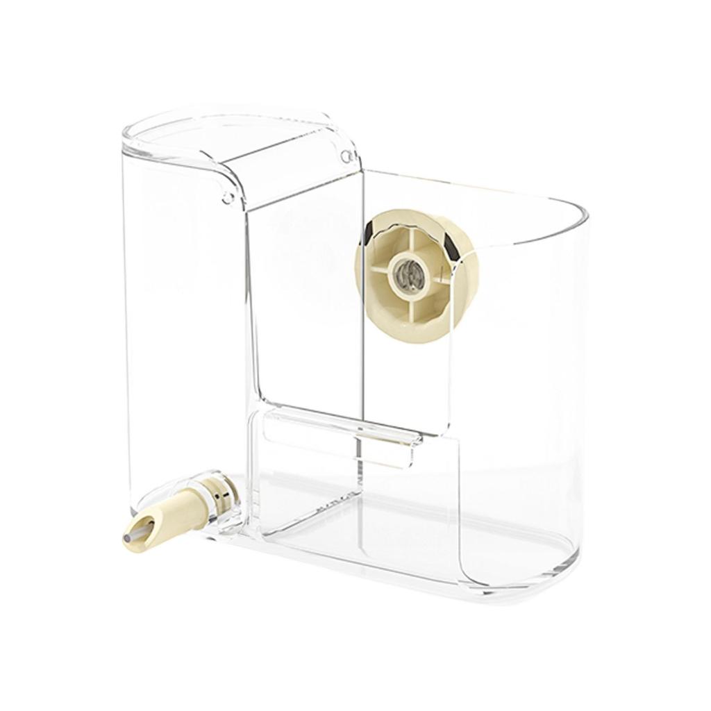 Automatic Bird Water Dispenser for Cage Parrot Canary Finch Budgie Durable Transparent Acrylic Feeder with Nozzle