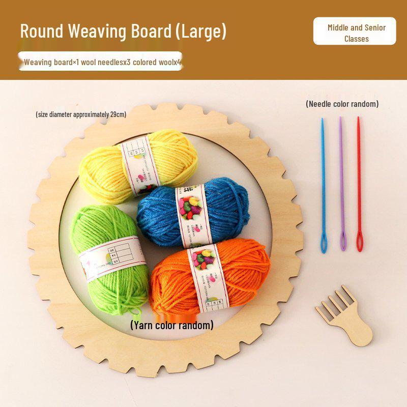 Kindergarten Yarn Weaving Kit for Large Classes – Loom and Craft Supplies Included