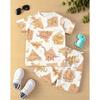 Children's Fashionable Casual Shorts and T-shirt Set