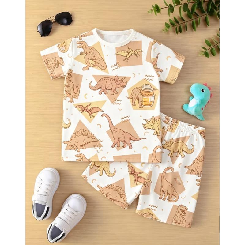 Children s fashionable casual shorts and T-shirt set 100