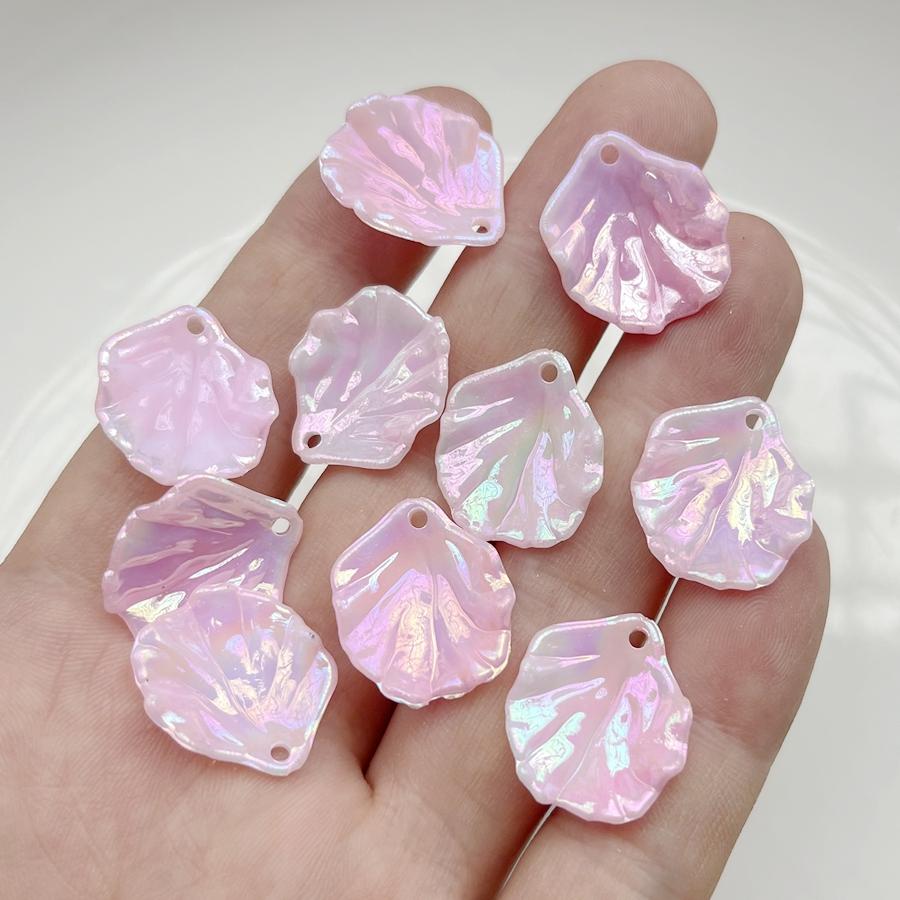 30pcs Beautiful AB Color Leaf Bead Adaptors Bracelet Necklace DIY Hair Earrings Bracelet Pendant Making Decorative Accessories