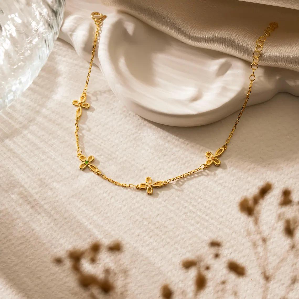 S925 Sterling Silver Cross Bracelet with Colorful Diamonds for Women - European American Luxury Simple Style Wristband Sterling Silver
