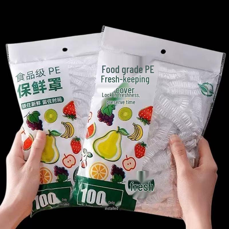 Disposable Cling Film Bowl Covers for Odor Prevention and Fresh-Keeping in Refrigerators
