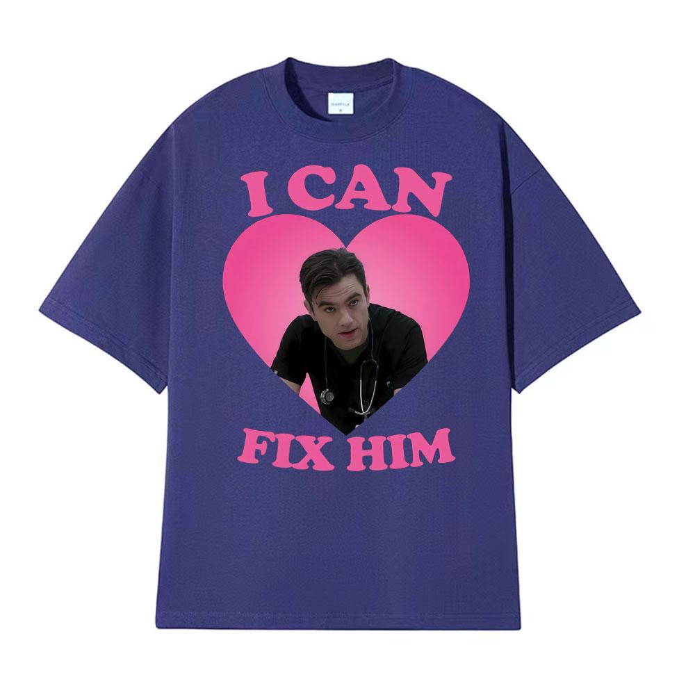 I Can Fix Him Patrick Ball As Dr Frank Langdon Heart T Shirt Unisex Women Fashion T Shirts Short Sleeve Comfort Tshirt Streetwear