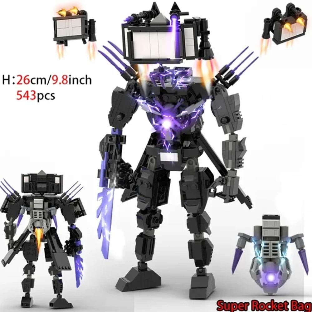 Moc Skibidi Toilet Action Figures Modello da costruzione Blocchi Camerman Titan Speakerman Surveillance Man TVMan Ragazzi Giocattoli per bambini Regali