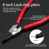 LEONTOOL C-Ring Pliers, No-Hole Shaft, Precision Snap Ring Pliers, Split Ring Pliers, E-Ring Pliers, Locking Ring Pliers, Removal Tool for C-Shaped Co