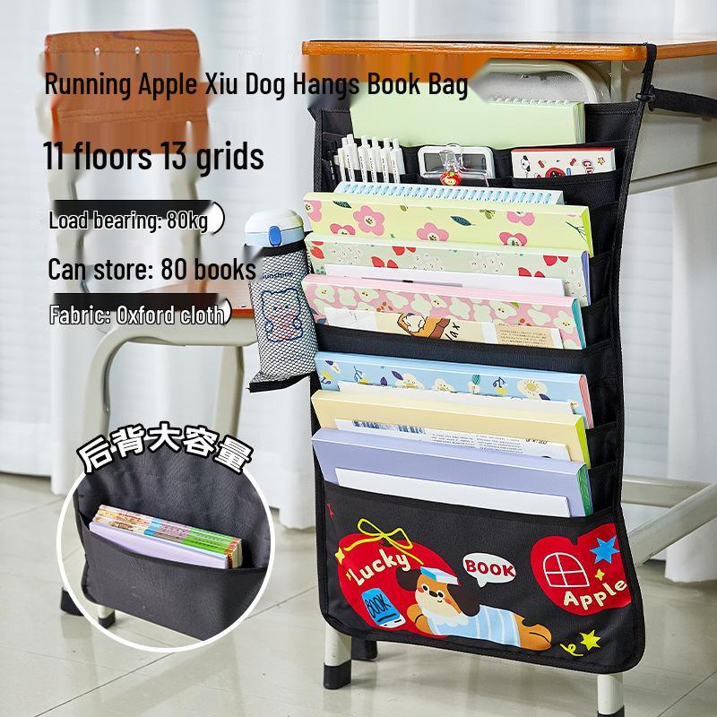Fresh Color Hanging Book Bag & Desk Organizer for High School Students