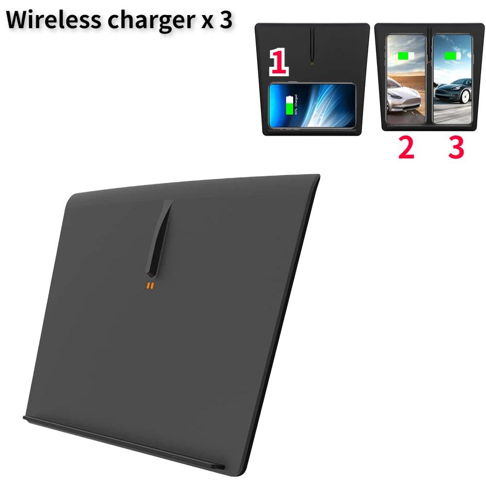 

15 Вт быстрое зарядное беспроводное зарядное устройство для Tesla Model 3 автомобильное беспроводное зарядное устройство беспроводная зарядная панель для смартфона автомобильные аксессуары