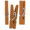 Orange Wooden Clothespins 2.5 Cm 50 Pieces