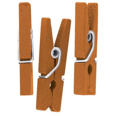 MégaCréa DIY - Orange Wooden Clothespins 2.5 Cm 50 Pieces