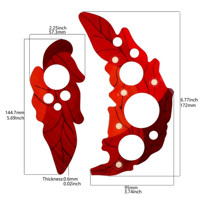 Grape Leaf Shape Guitar Scratch Plate Sound Hole Decal Sticker Guitar Part