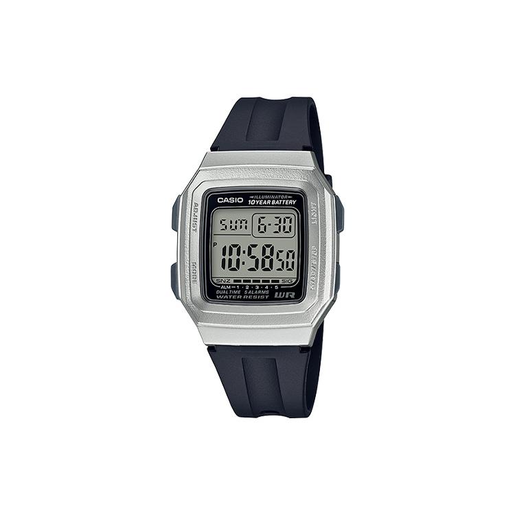 CASIO Unisex YOUTH 41mm Gray Watch F-201WAM-7A F-201WAM-7A Silver Watch Case