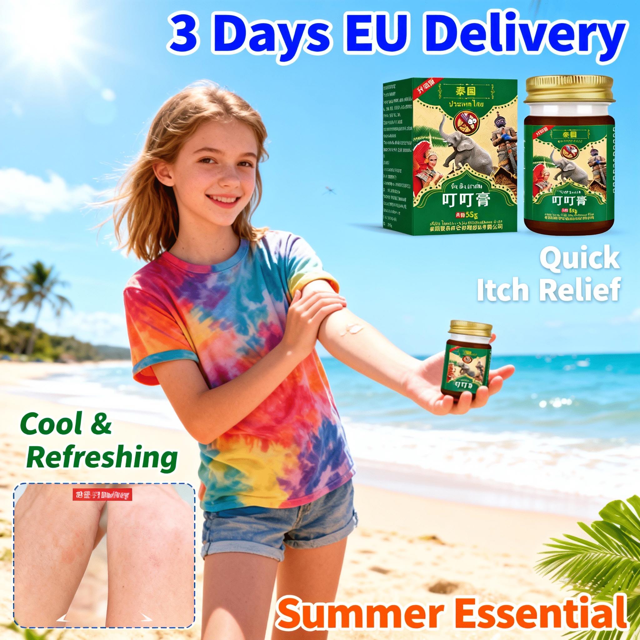 Охлаждающий стик после укусов – Мгновенное облегчение зуда и защита от повторных укусов 55g