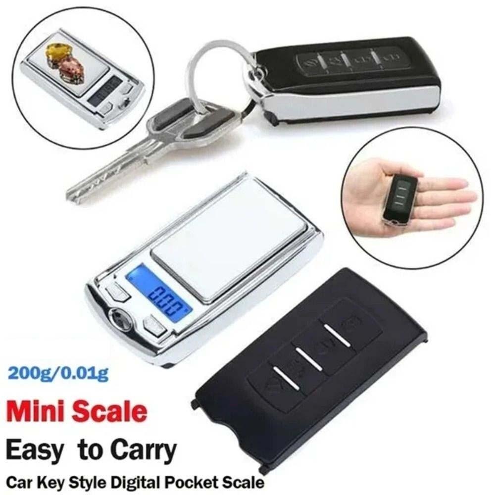 Car Key Shape Electronic Scale Gram Mini Palm Scale Portable Pocket Weighing Apparatus  Kitchen