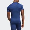 adidas T Shirts Men's Dark Blue Crew Neck Moderate IC2166