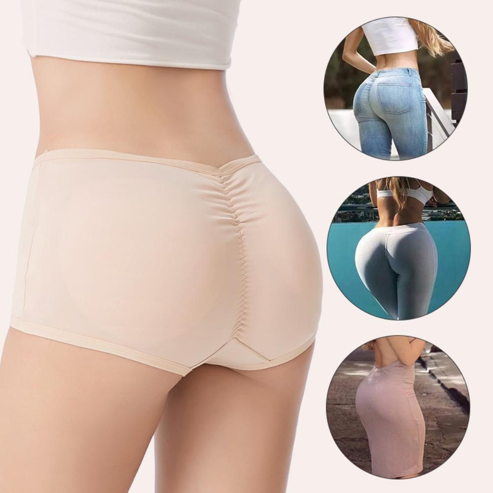 Women's Padded Panties Push Up Buttock Low Waist Underwear