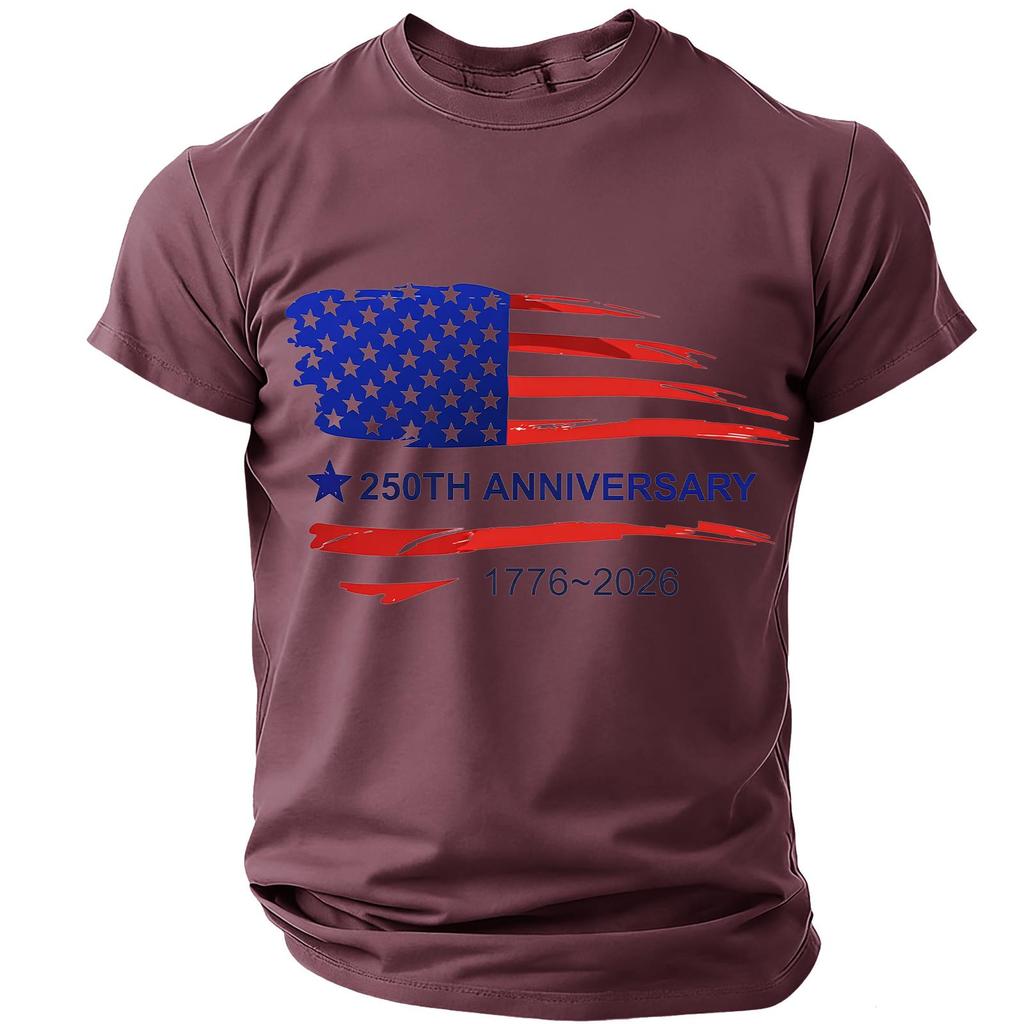 Men's Casual Round Neck Short Sleeve T-Shirt