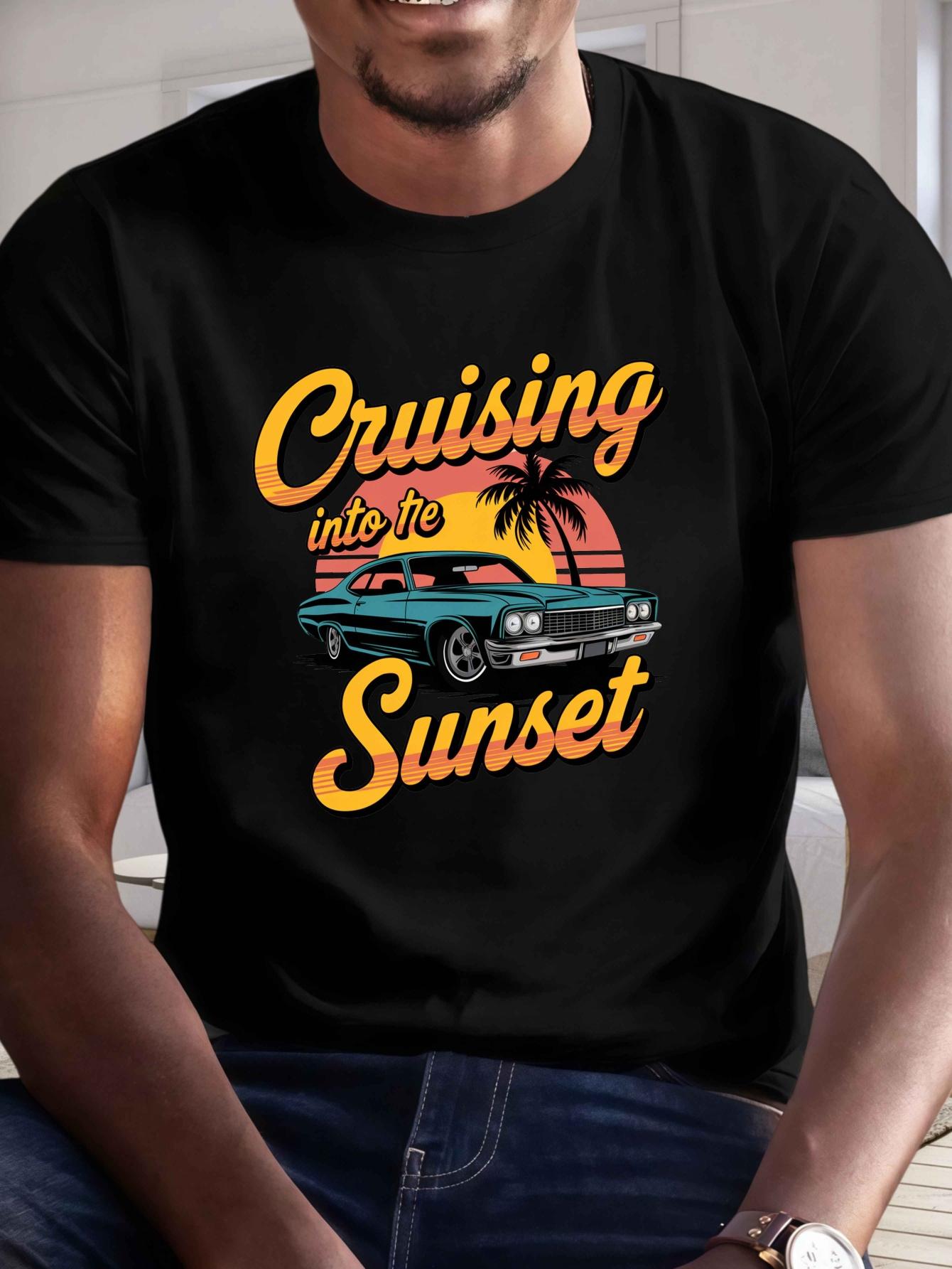 Quising Sunset Print Tee Shirt XS