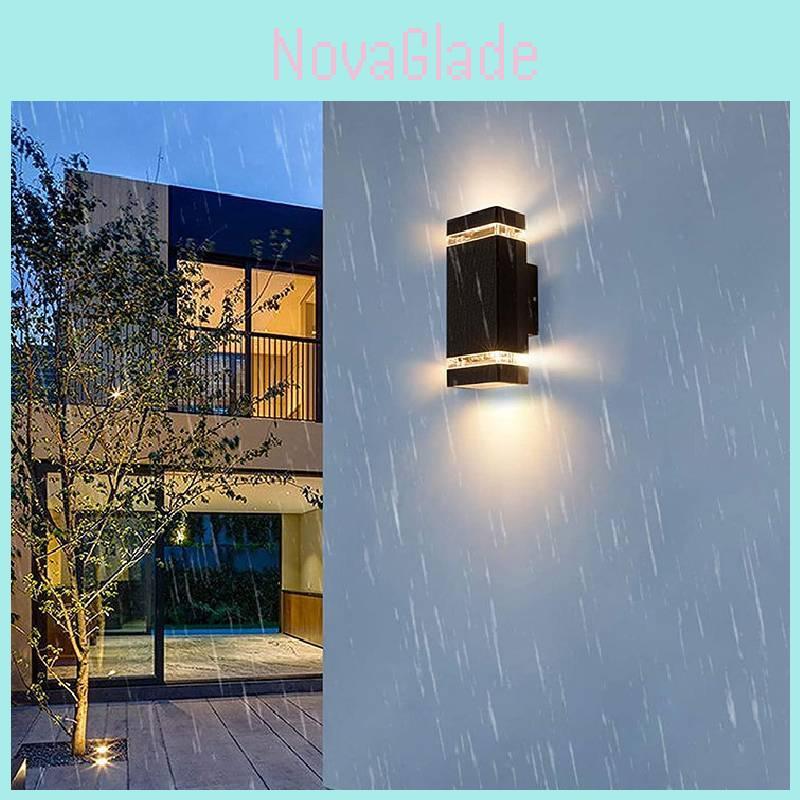 Modern And Elegant Outdoor Wall Light Waterproof Pvc Rectangle Design For Gardens