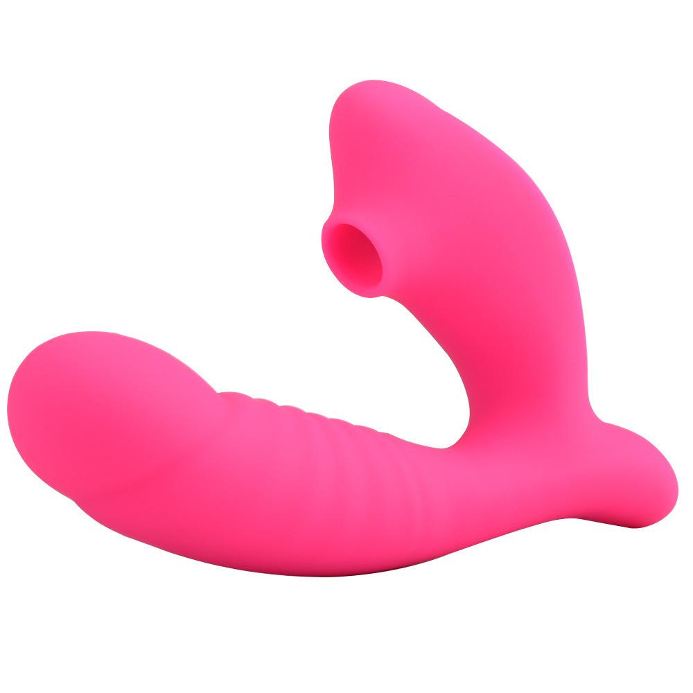 Clitoral Sucking G Spot Dildo Vibrator with 10 Powerful Modes Clit Sucker Rechargeable Clitoris Stimulator Sex Toys for Women