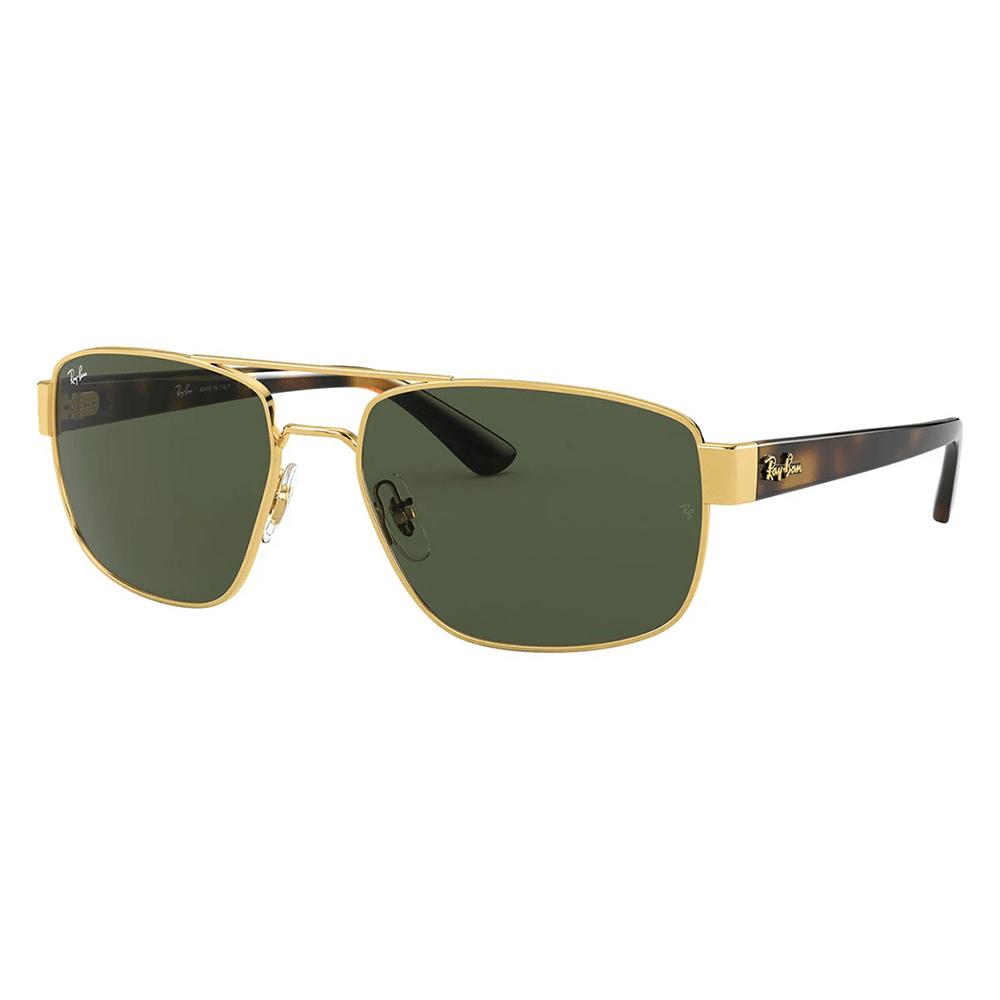 Ray-Ban Sunglasses RB3663 001/31 Polished Arista Gold G-15 Green - Image 4