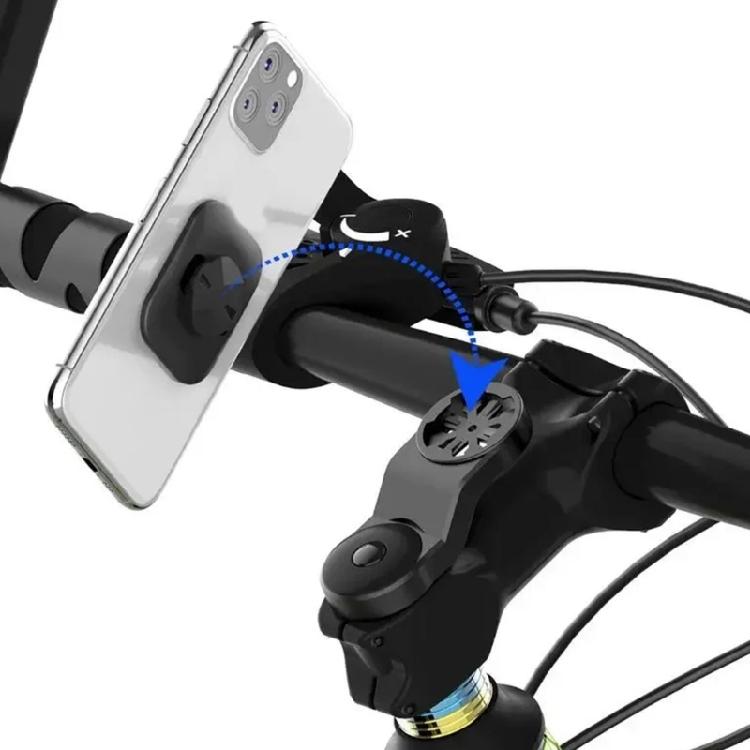 City Travel Bike Computer Mount Holder with Action Camera Support, Fixed View Access for Daily Commute Use Miles