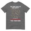 First Rule Of Gun Safety Funny Governunisext Tshirt