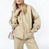Womens Casual Hooded Two-Piece Set Loose Fit Cotton Blend Tracksuit Jogger Pants Outfit