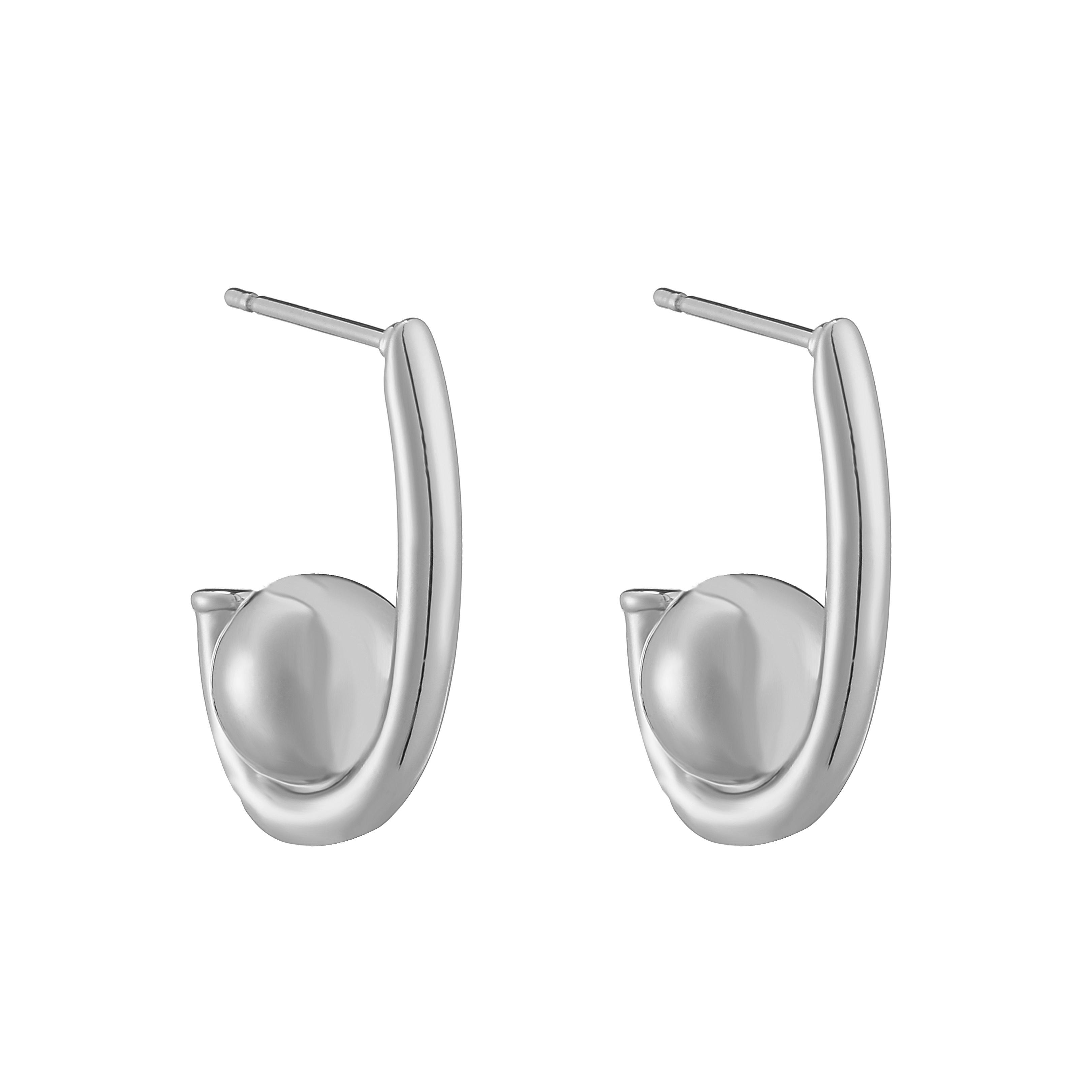 HECHENG, Chunky Ear Studs for Women ,Brass 18K Real Gold Plated Circle ball Ear Zircon Dropshipping
