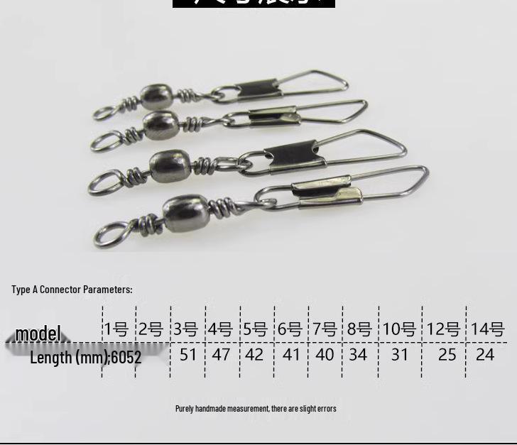 Вертлюг с застежкой типа А, Восьмерка, Застежка для приманки, Быстрая застежка, Морской вертлюг-восьмерка, Аксессуары для рыболовных соединителей Size 8