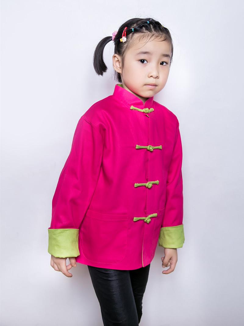 

New Unisex Children s Double-Sided Cotton Tang Suit - Traditional Style New Year Outfit 90 cm