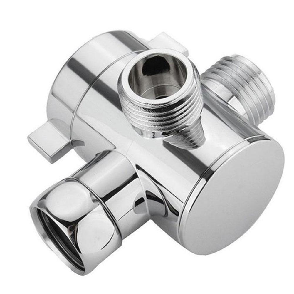 Shower Head Adjustable Valve T-Adapter Tap 1/2\" 3-Way