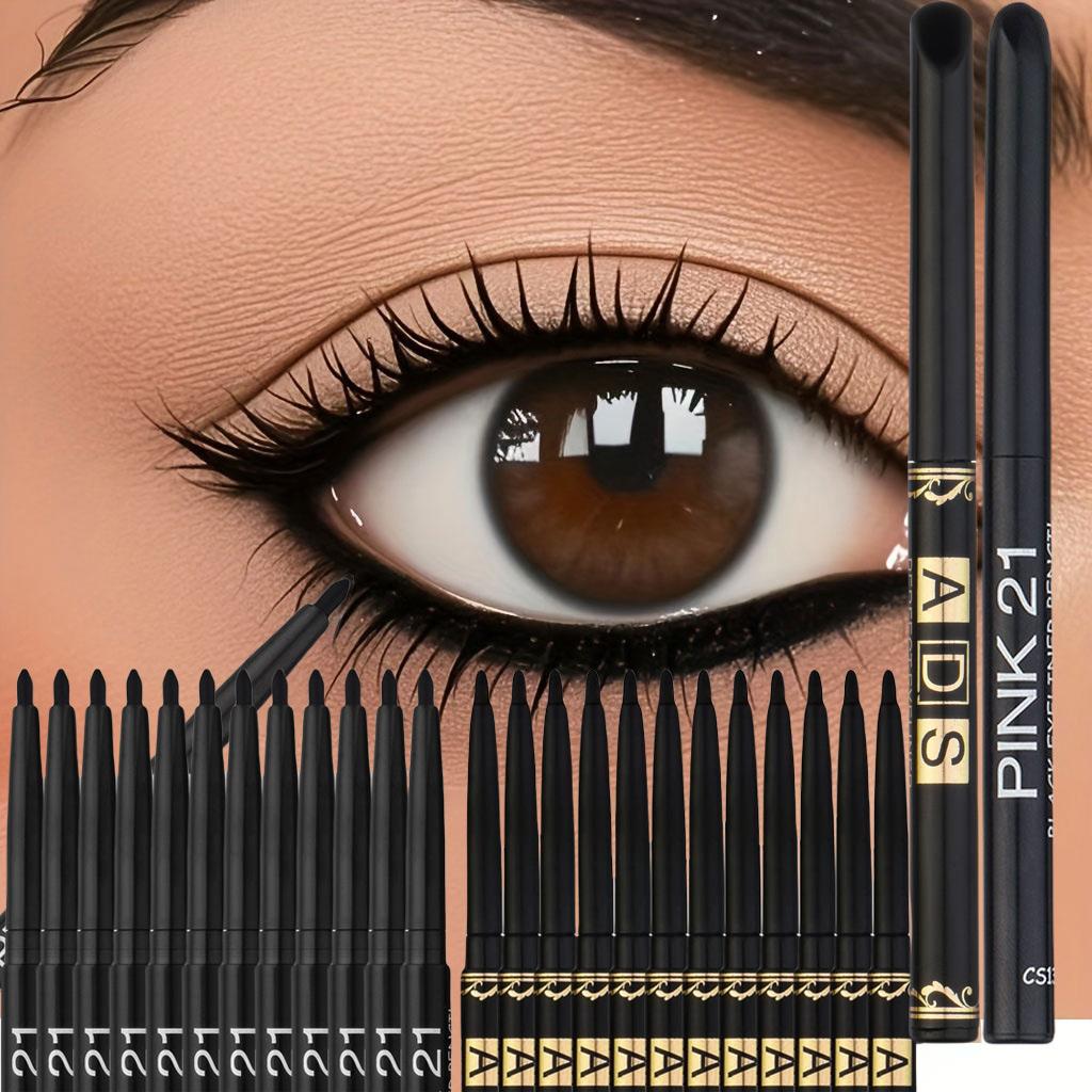 

24pcs Eyeliner Pens, Waterproof & Smudgeproof Formula, Long-Lasting Eye Makeup, Easy Application All Day Wear чёрный