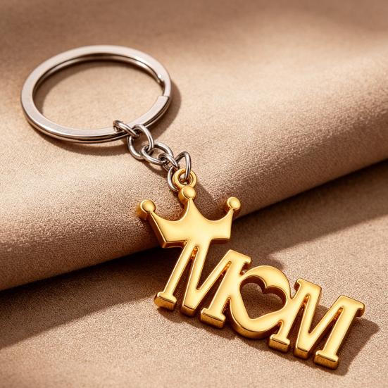 Keychain Pendant Lightweight Metal Texture Portable Key Ring Practical Stylish Keychain for Mother's Day/Father's