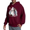 Men's Hooded Sweatshirt, Contrasting Color Sweatshirt, Sports   Casual Jacket