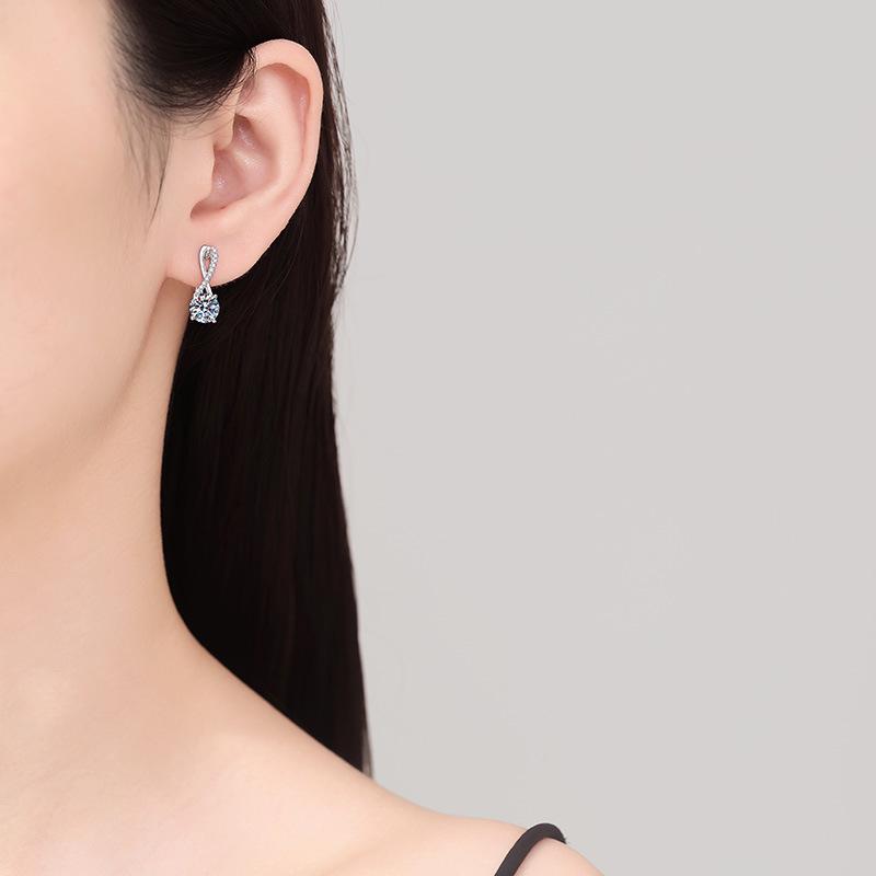 Möbius 925 Sterling Silber Creolen - Elegante Nischenmode für Damen, Abnehmbares Design.