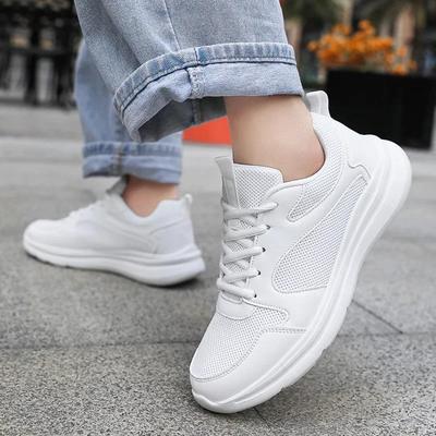 Nuove Scarpe Sportive Casual da Uomo per Outdoor, Corsa, Tenis Masculino, in Materiale a Rete Traspirante, Colore Solido, Tacco Piatto, Basse