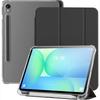 Clear Crystal Tablet Case With Pen Slot For Samsung Galaxy Tab S10 FE Lite 10.9'' 11'' 2025 PU Leather Flip Magnetic Stand Cases