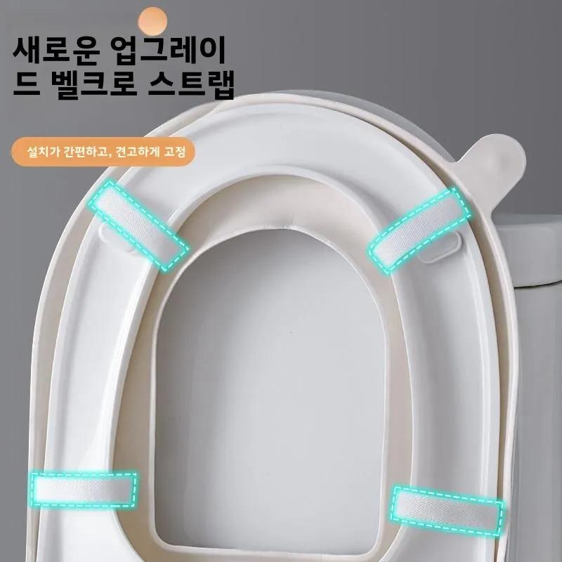 1pc Waterproof Toilet Seat Cover for All Seasons, Soft Cushion, Universal Fit, Washable, Non-Slip Bathroom Upgrade
