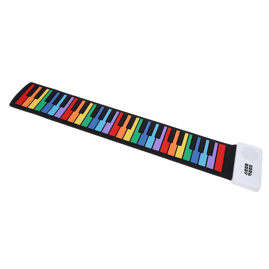 Portable Electronic Piano 49-Key Flexible   Keyboard with Speakers for Beginners