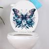 Funny Butterfly Toilet Stickers Waterproof Adhesive Decorative Vinyl Decals for Toilet Lid Wc Refrigerator Home Decoration