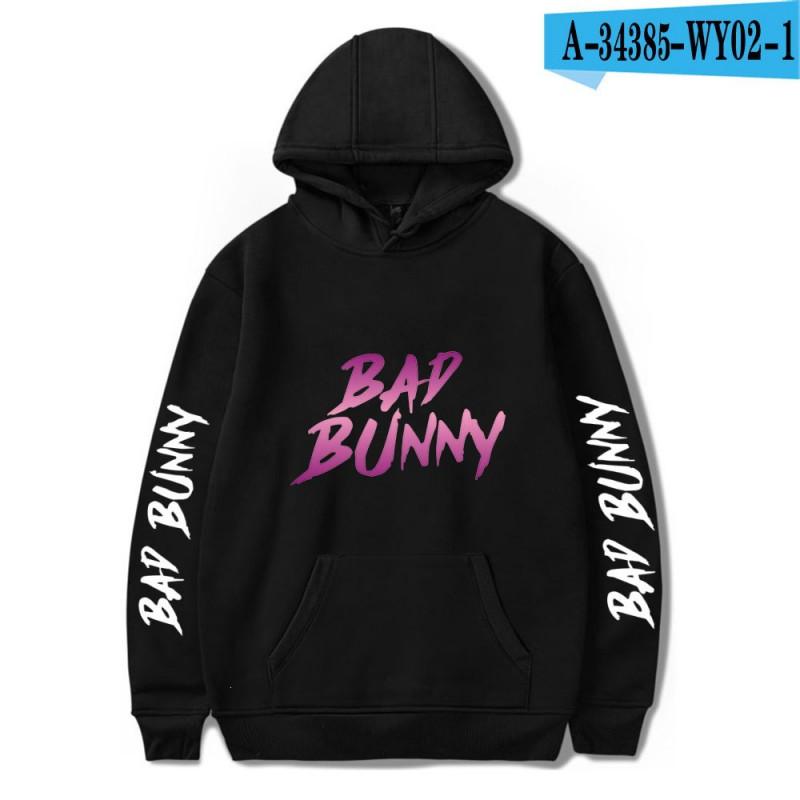 Unisex Hooded Sweatshirt Bad Bunny Inspired Casual Fall Pullover With Letter Print