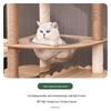 Large Wooden Cat Tree with Space Capsule & Scratcher