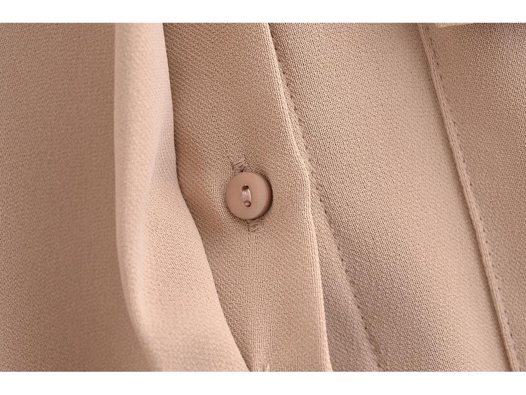 2025 Spring Women's Crepe Loose Shirt & Casual Long Pants - Euro-American Style