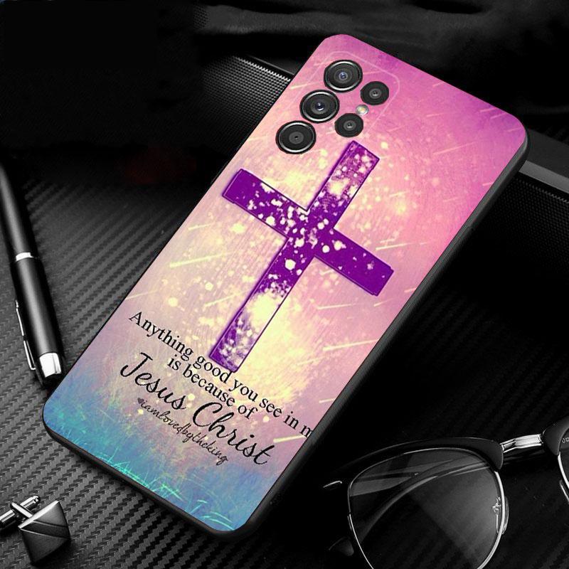 

God Jesus Phone Case For Samsung S25 S24 S23 S22 S21 S20 Ultra S20 S22 S21 S10E S20 FE S24 Plus S23